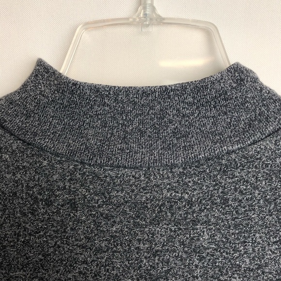 Boys Dark Grey Mock Neck Sweatshirt Front Side Pockets Size 10 - Picture 5 of 8